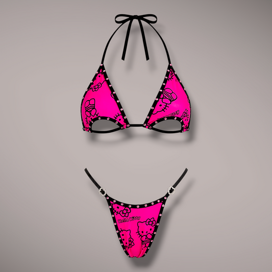 The Karma, Pink & Black Cartoon Kitty
