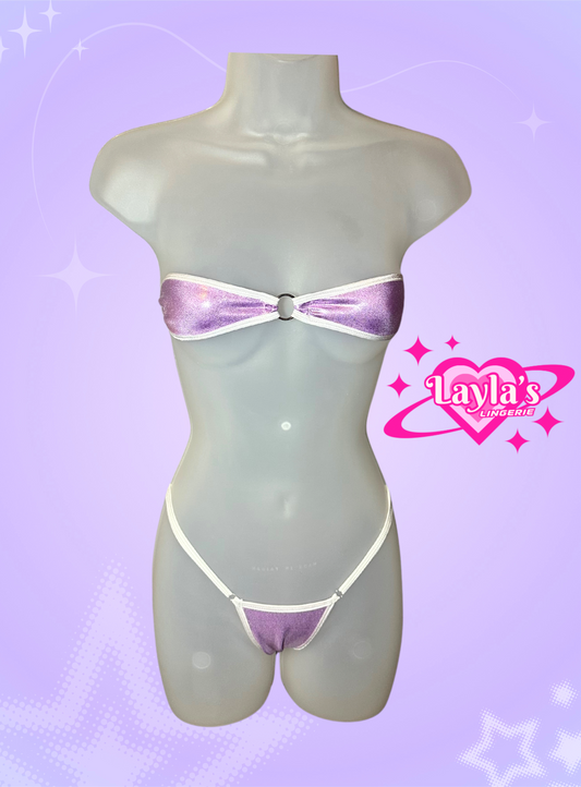 Gianna Bikini, Metallic Purple + White