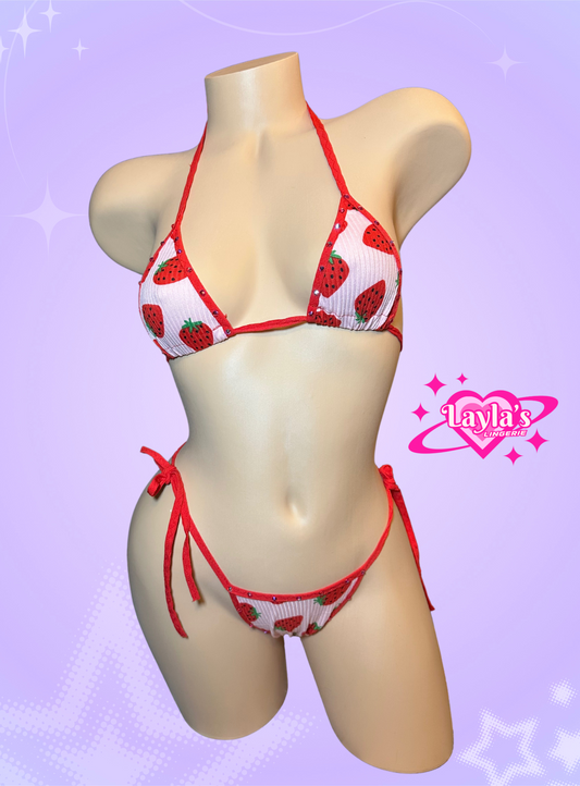 Strawberry Print Bikini
