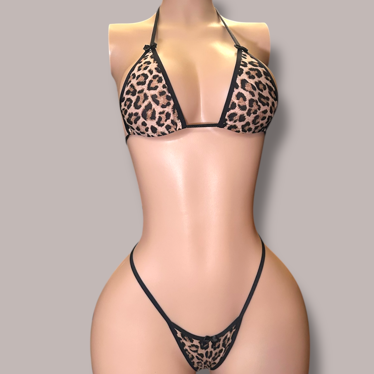 Cheetah Print Bikini with Bows