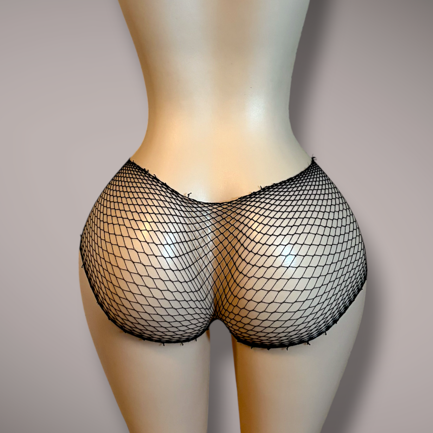 Low Rise Fishnet Shorts
