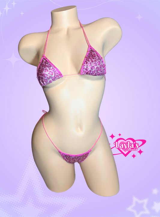 The Vixen Microkini, Holographic Pink Cheetah