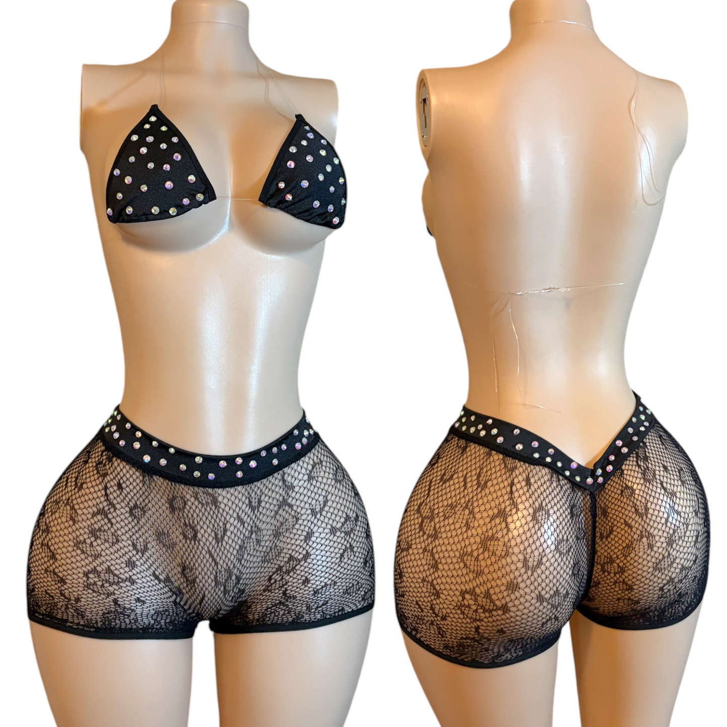 Fishnet Shorts & Bikini