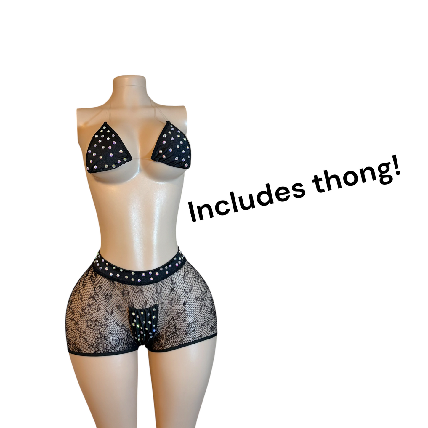 Fishnet Shorts & Bikini