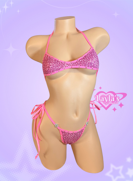 The Jade Bikini, Pink Leopard Print