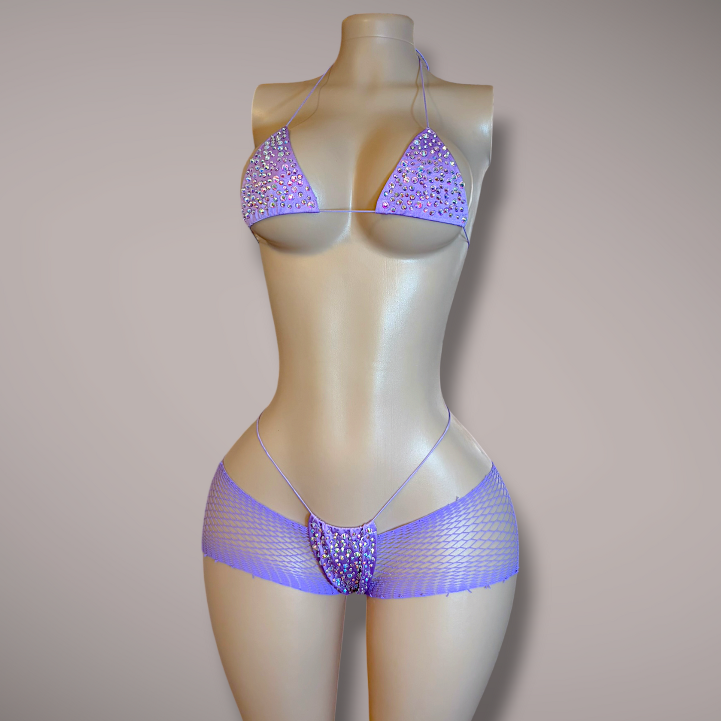 Purple Super Bling Microkini Set