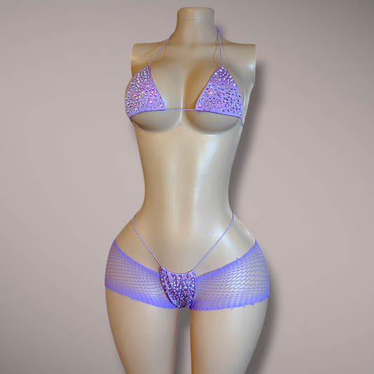 Purple Super Bling Microkini Set