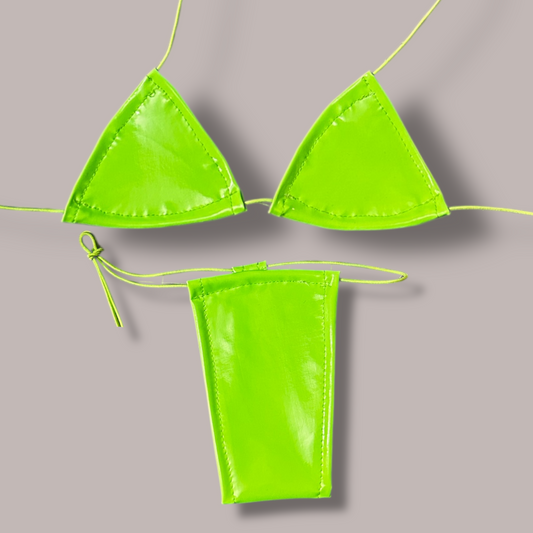 The Nova, Neon Green Faux Latex