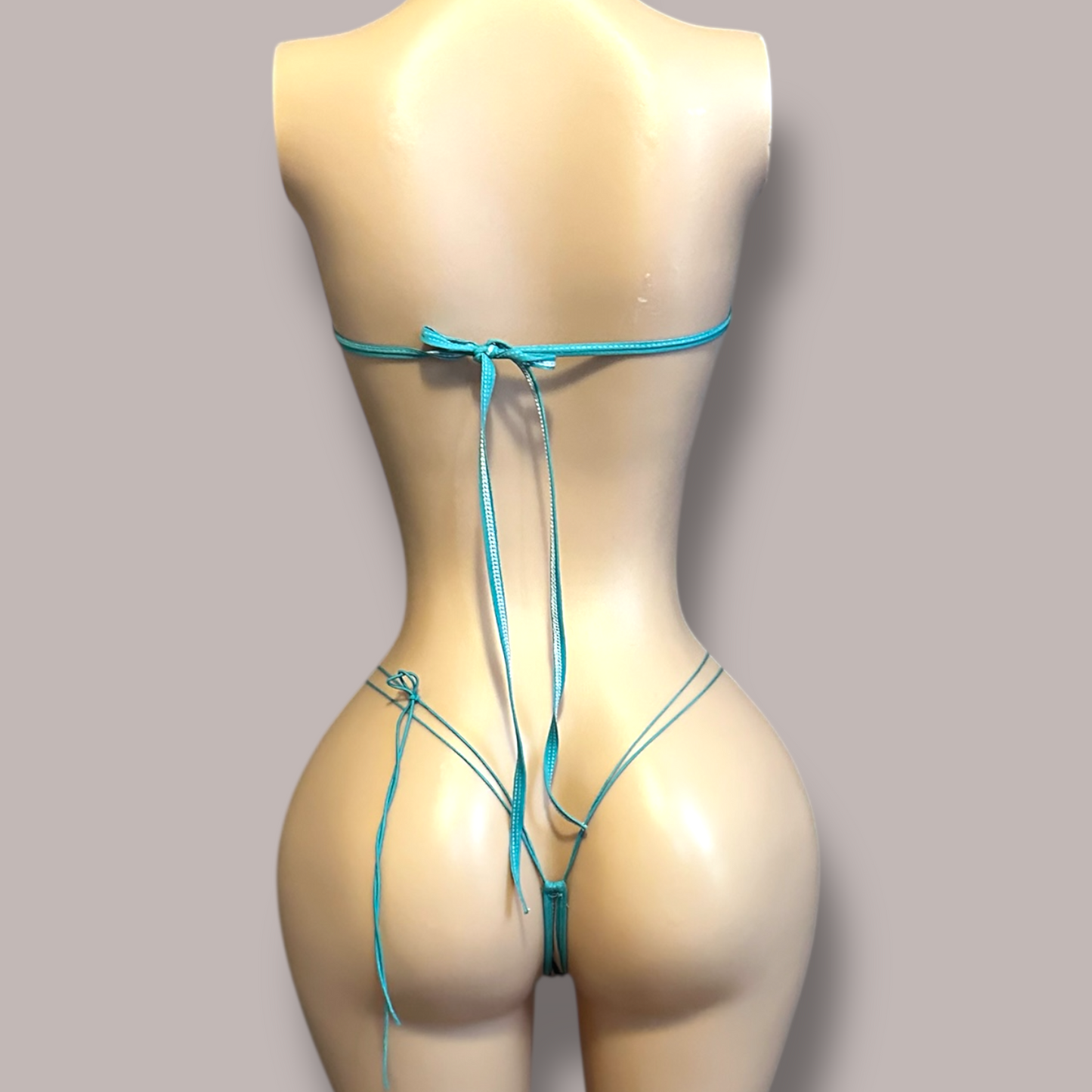 The Gianna, Teal Tattoo Print