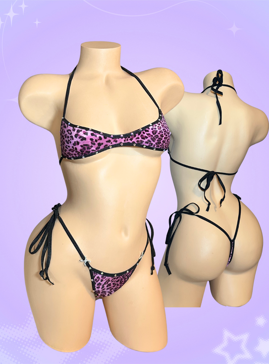The Jade, Velvet Purple Cheetah Print